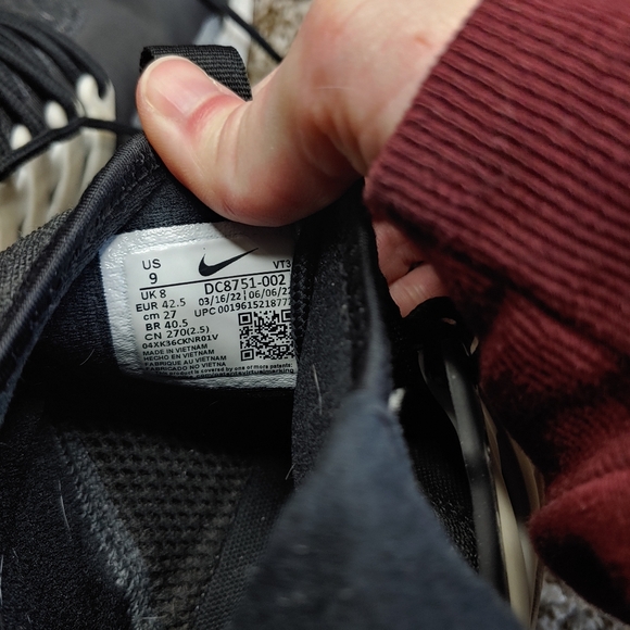 Nike Air Presto Mid Utility Black And White Hi-Top Sneaker Shoes Size 9 - Picture 5 of 8